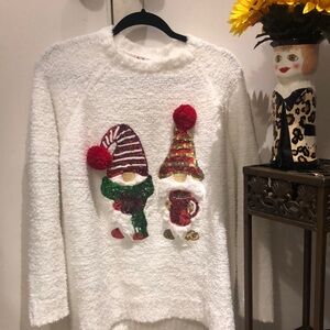 Gnome holiday sweater. Sequins
